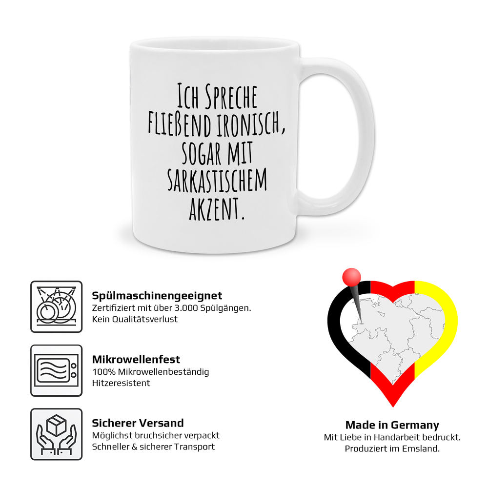 yvolve - Ich spreche fließend Ironisch - Tasse | yvolve Shop