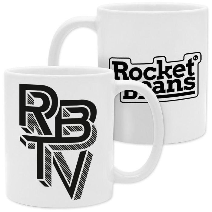 Rocket Beans TV - Escher Schwarz - Tasse | yvolve Shop