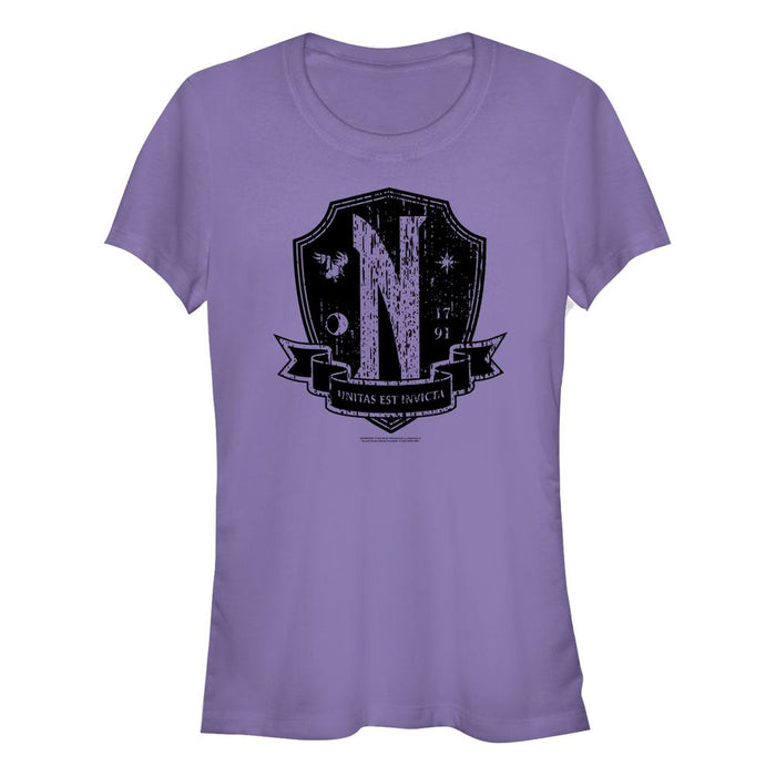 Wednesday - Nevermore Emblem - Girlshirt | yvolve Shop