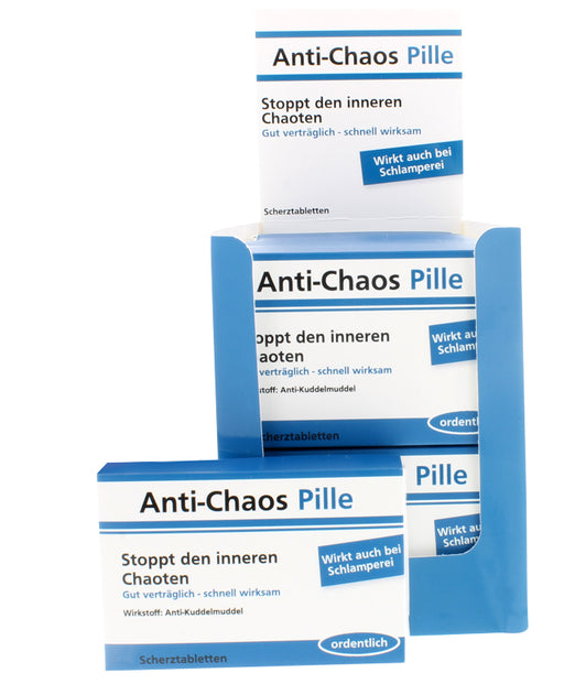 Scherztablette - Anti Chaos Pille - 24 Tabletten | yvolve Shop