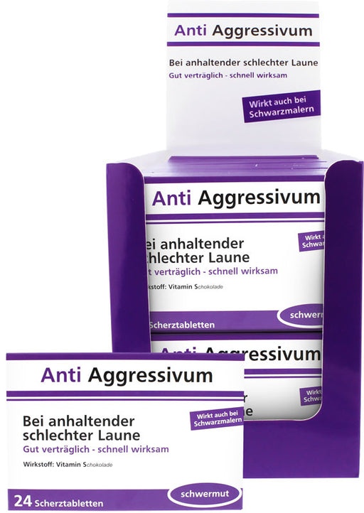 Scherztablette - Anti Aggressivum - 24 Tabletten | yvolve Shop