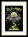 Rick and Morty - Ufo - Gerahmter Kunstdruck | yvolve Shop