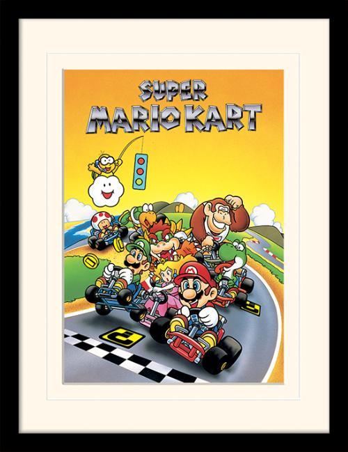 Super Mario - Kart Retro - Gerahmter Kunstdruck | yvolve Shop