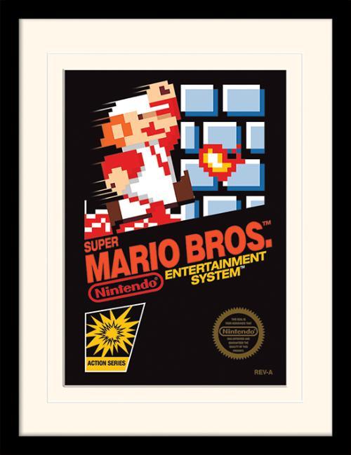 Super Mario - NES Cover - Gerahmter Kunstdruck | yvolve Shop