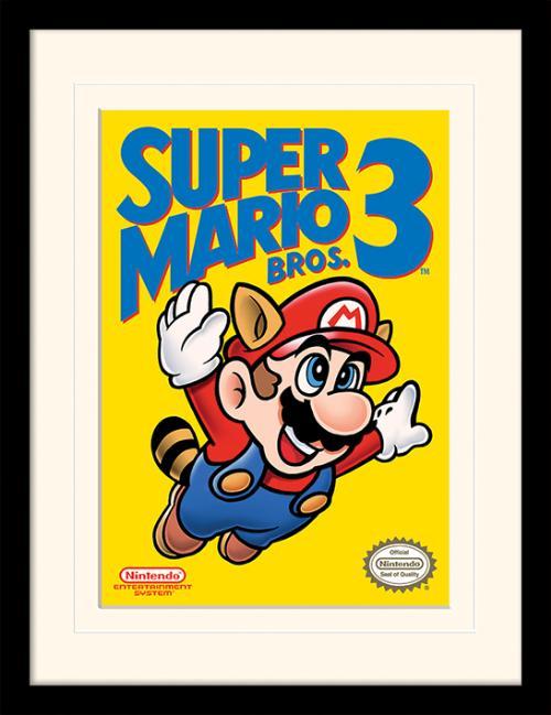 Super Mario - Bros. 3 NES Cover - Gerahmter Kunstdruck | yvolve Shop