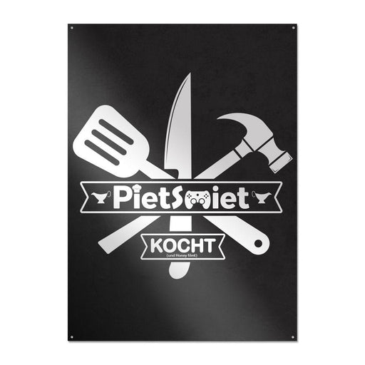 PietSmiet - PietSmiet kocht - Metallschild | yvolve Shop