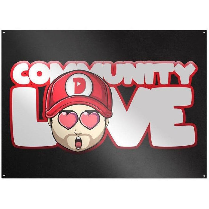 Domtendo - Community Love - Metallschild | yvolve Shop