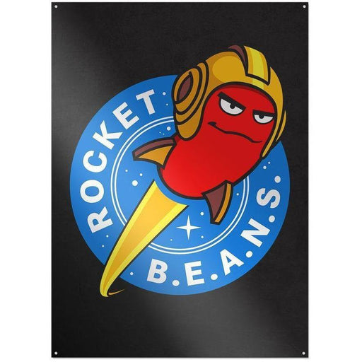 Rocket Beans TV - Firmenlogo - Metallschild | yvolve Shop