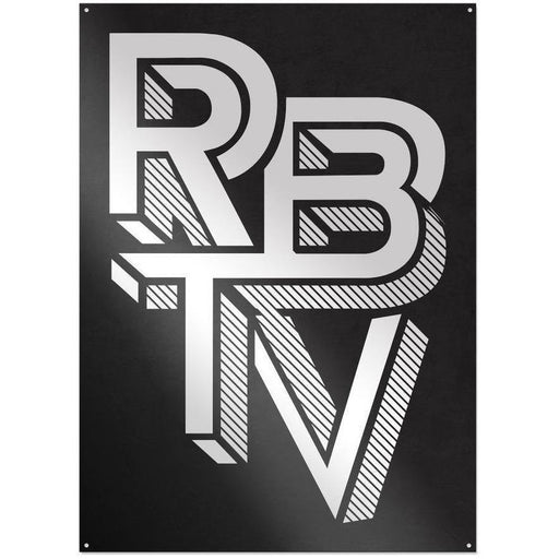 Rocket Beans TV - Escher Weiß - Metallschild | yvolve Shop