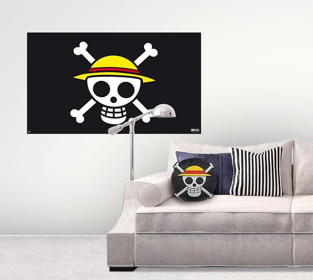 One Piece - Jolly Roger Flagge - Kissen | yvolve Shop